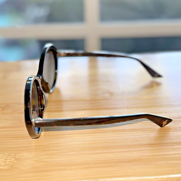 Authentic Gucci GG0023S Havana Sunglasses Round Tortoiseshell Oversized Fashion - Picture 4 of 10